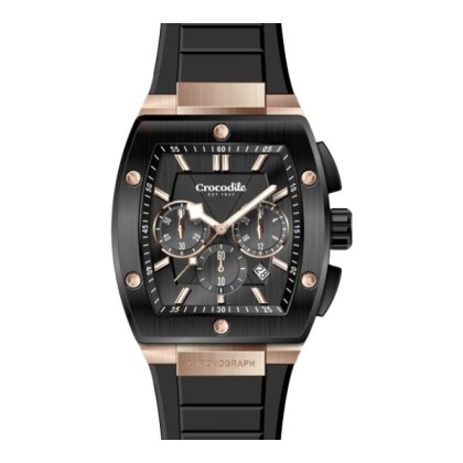 Crocodile CRDW7365.128C Chronograph Analog Silicone Strap Men Watch 